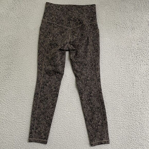 Athleta Salutation Stash Pocket II Textured 7/8 Tight, Coffee House XS #599741 - Picture 5 of 8